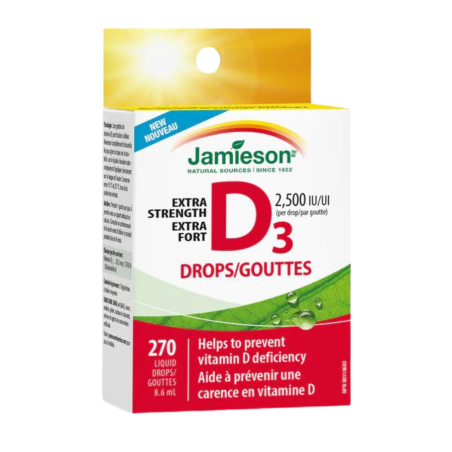 Jamieson Vitamin D3 Droplets 2,500 IU 270ml | Unbeatable Prices, Daily Deals | VITASHOP