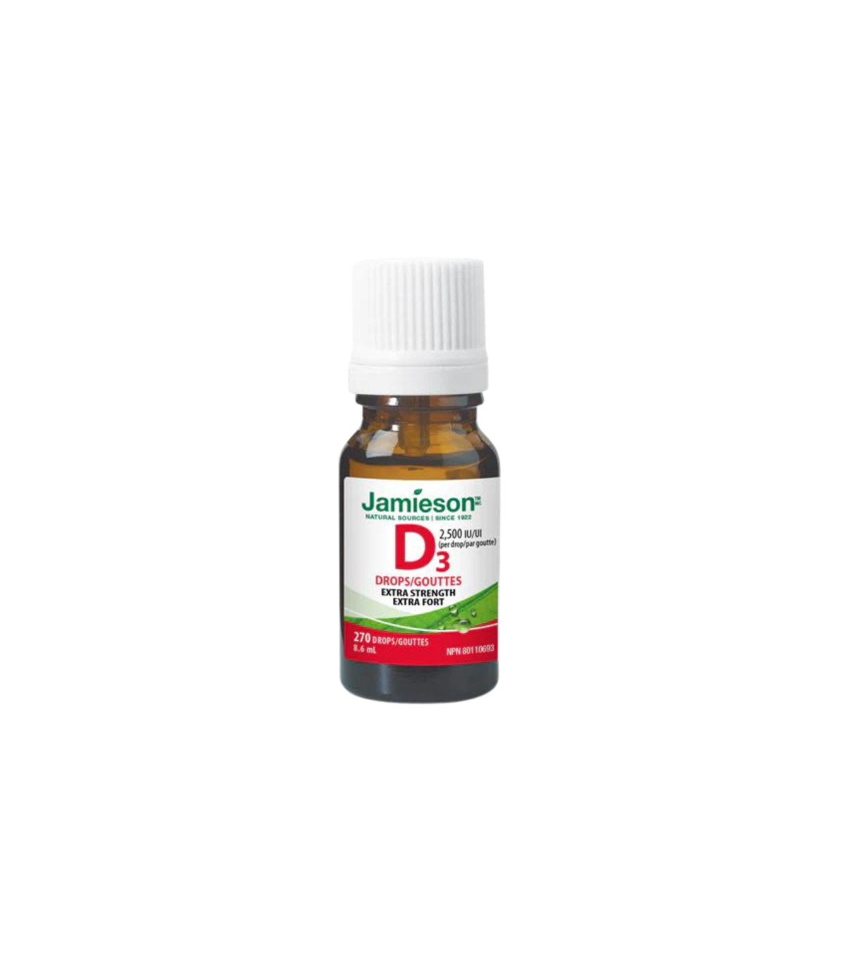 Jamieson 비타민 D3 드롭렛 2,500 IU 270ml | 매일 업데이트되는 특가 상품 | VITASHOP