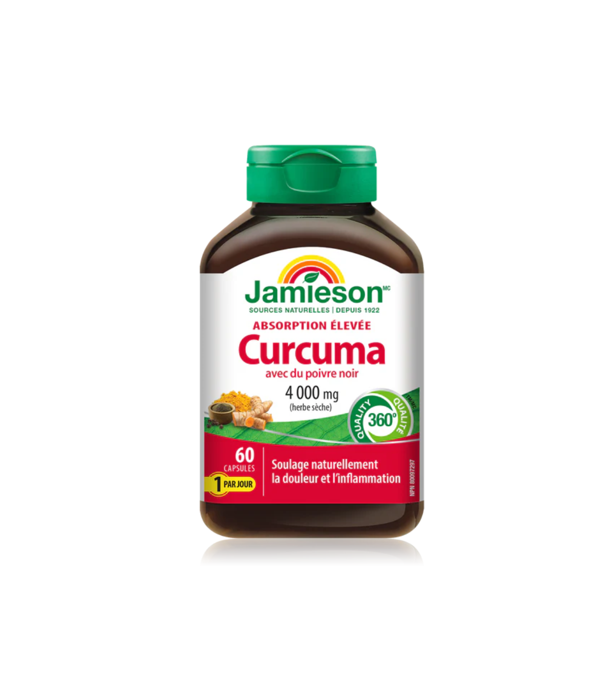 Jamieson High Absorption Turmeric with Black Pepper 4,000 mg (raw herb) 60 Capsule | Unbeatable Prices, Daily Deals | VITASHOP