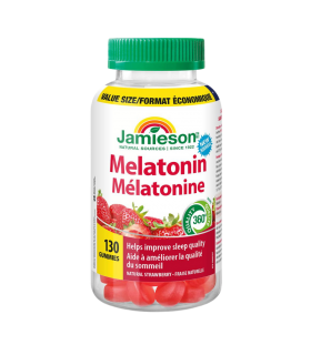 Jamieson Melatonin 2.5 mg Gummies - Natural Strawberry - VALUE SIZE 130 Gummy | 每日最低价，每日特价 | VITASHOP
