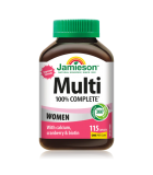 Jamieson 100% Complete Multi Women 115 Capsules | 每日最低价，每日特价 | VITASHOP