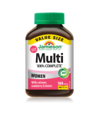 Jamieson 100% Complete Multi Women - VALUE SIZE 160 Capsules | Unbeatable Prices, Daily Deals | VITASHOP