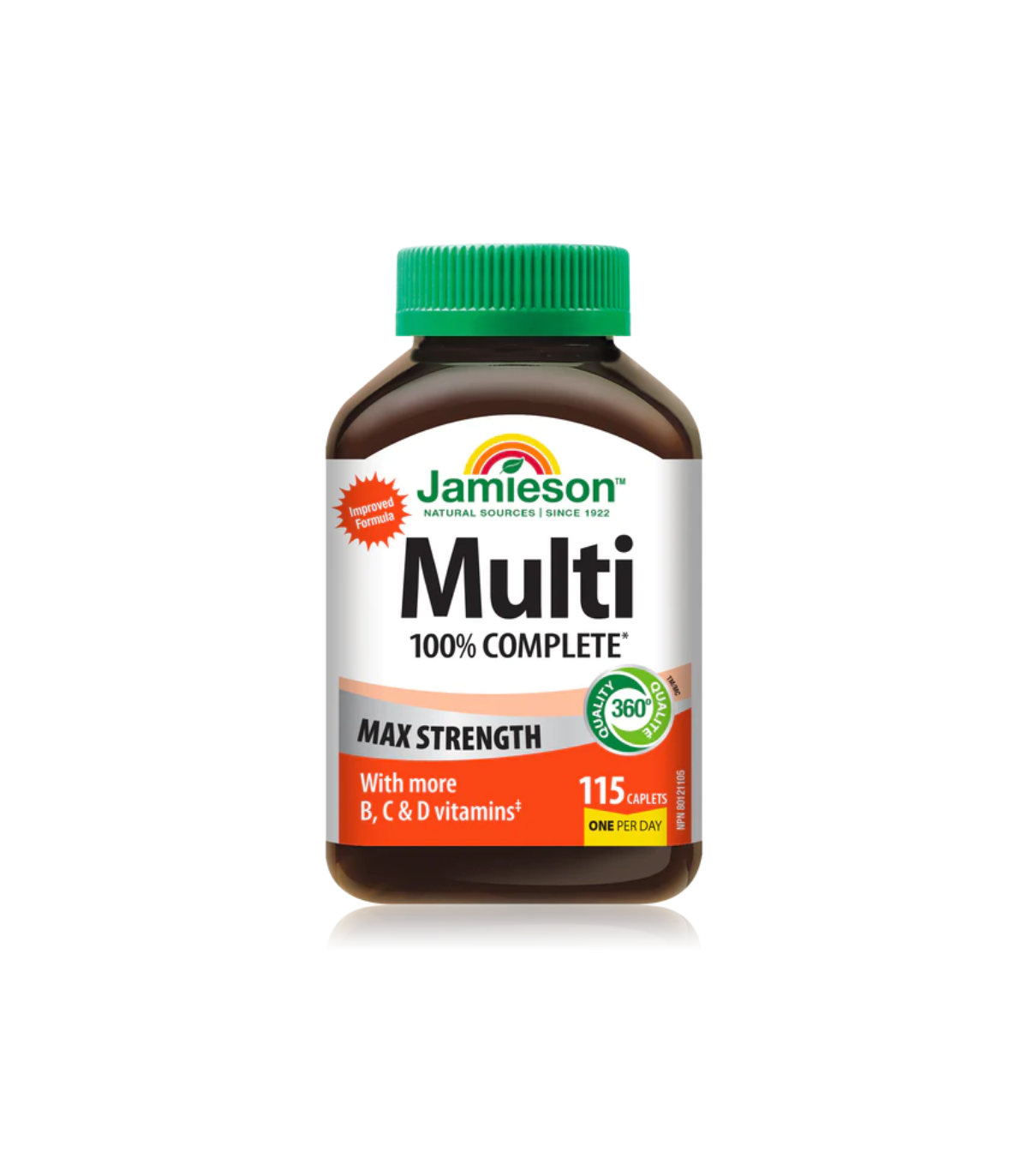Jamieson 100% Complete Multi Max Strength 115 Capsules | Meilleur prix du jour, Bonnes Affaires du jour | VITASHOP