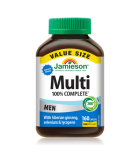 Jamieson 100% Complete Multi Men - VALUE SIZE 160 Capsules | Meilleur prix du jour, Bonnes affaires du jour | VITASHOP