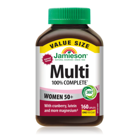 Jamieson 100% Complete Multi Women 50+ - VALUE SIZE 160 Capsules | Everyday Lowest Price, Daily Deals | VITASHOP