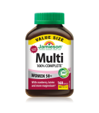 Jamieson 100% Complete Multi Women 50+ - VALUE SIZE 160 Capsules | 每日最低价，每日特价 | VITASHOP