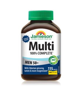 Jamieson 100% Complete Multi Men 50+ 115 Capsules | Meilleur prix du jour, Bonnes Affaires du jour | VITASHOP