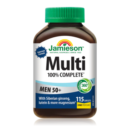 Jamieson 100% Complete Multi Men 50+ 115 Capsules | Meilleur prix du jour, Bonnes Affaires du jour | VITASHOP