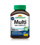 Jamieson 100% Complete Multi Men 50+ 115 Capsules | Meilleur prix du jour, Bonnes Affaires du jour | VITASHOP