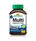 Jamieson 100% Complete Multi Men 50+ 115 Capsules | Meilleur prix du jour, Bonnes Affaires du jour | VITASHOP