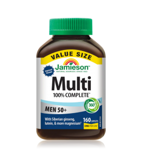 Jamieson 100% Complete Multi Men 50+ - VALUE SIZE 160 Capsules | 每日最低价，每日特价 | VITASHOP