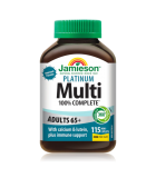 Jamieson 100% Complete Multi Platinum 115 Capsules | Meilleur prix du jour, Bonnes Affaires du jour | VITASHOP