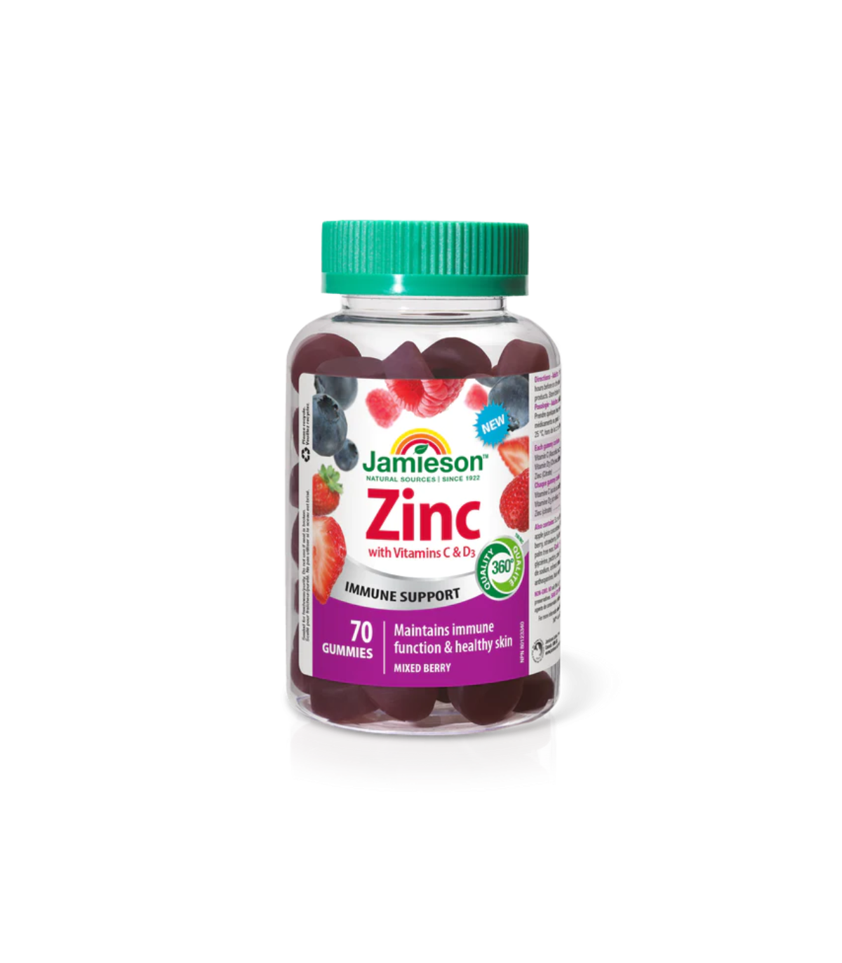 Jamieson Zinc Gummy 30mg 70 Gummy | Unbeatable Prices, Daily Deals | VITASHOP