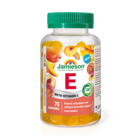 Jamieson Vitamine E 200IU Gummy 70 Gummy | Meilleur prix du jour, Bonnes affaires du jour | VITASHOP
