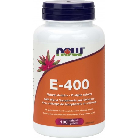 E-400 Mélange de tocophérols avec du sélénium, 100 gélules | Safest & Easiest Shopping Vitamins Online | VITASHOP