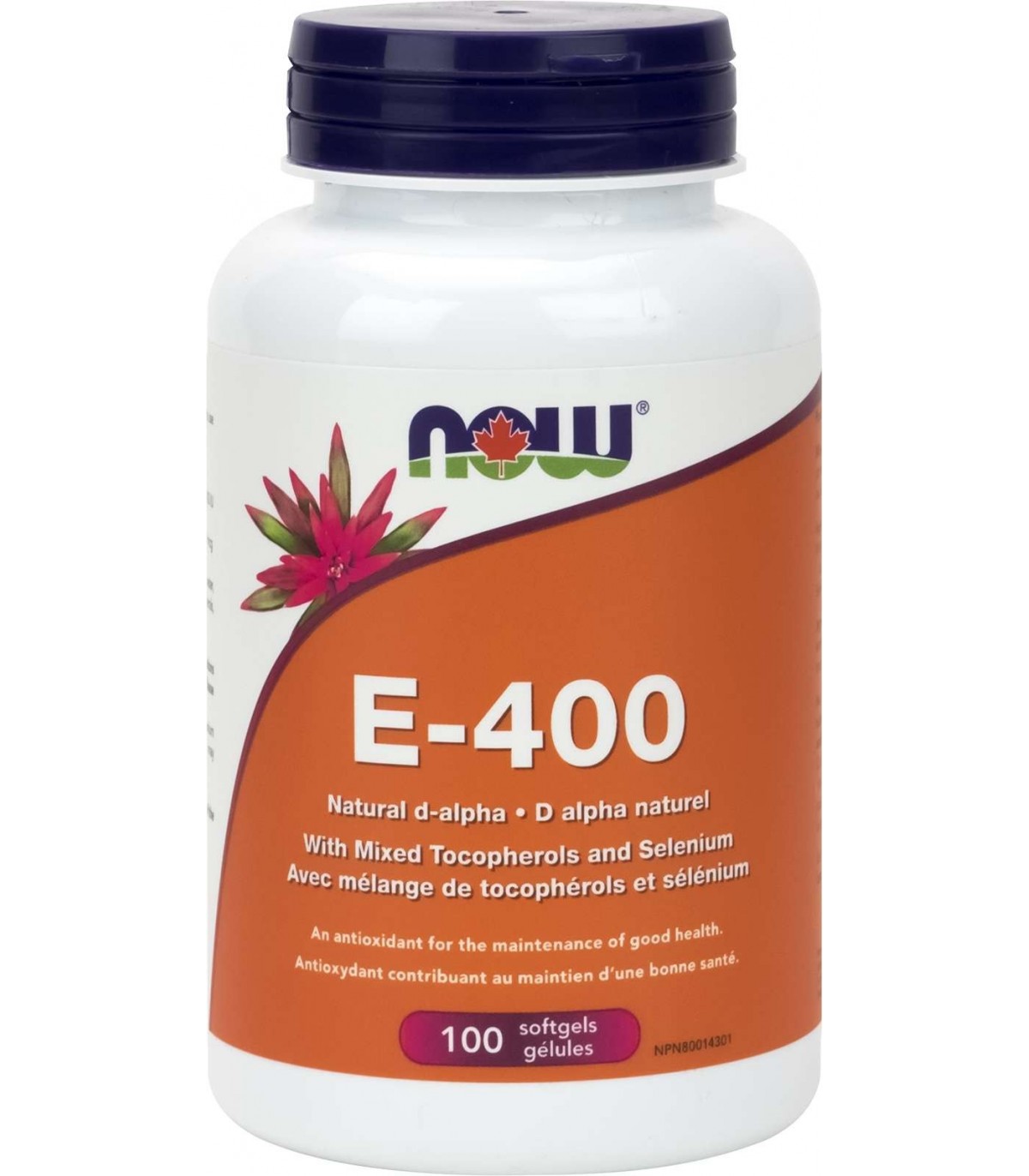 NOW Foods E-400 Mixed Tocopherols with Selenium, 100 Softgels | Unbeatable Prices, Daily Deals | VITASHOP