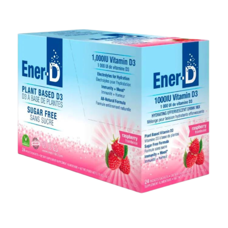 Ener-C Ener-D Sugar Free Raspberry box of 24 | Unbeatable Prices, Daily Deals | VITASHOP