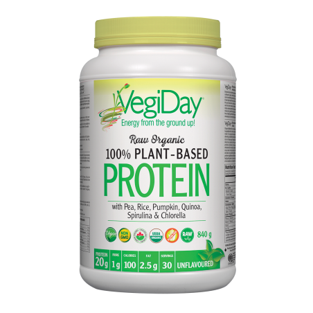 VegiDay VegiDay Raw Organic Plant-Based Protein, Unflavoured 840 g | Unbeatable Prices, Daily Deals | VITASHOP