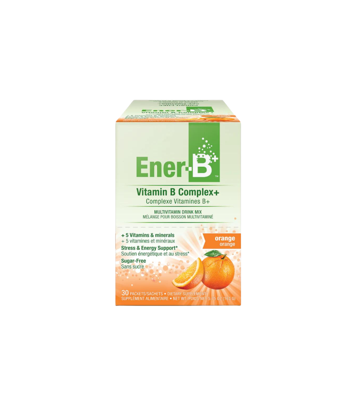 Mélange de boissons multivitamines Ener B+ Boîte orange de 30