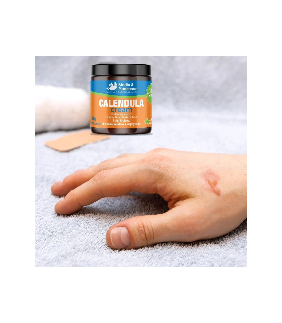 Wellybottle Calendula 자연적인 초본 크림 100g | 매일 업데이트되는 특가 상품 | VITASHOP