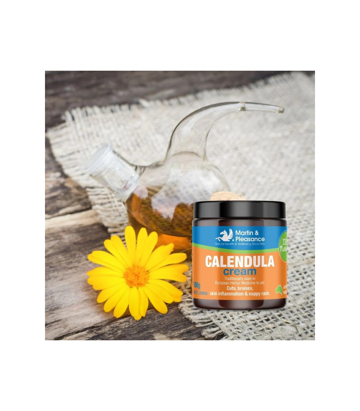 Wellybottle Calendula 자연적인 초본 크림 100g | 매일 업데이트되는 특가 상품 | VITASHOP