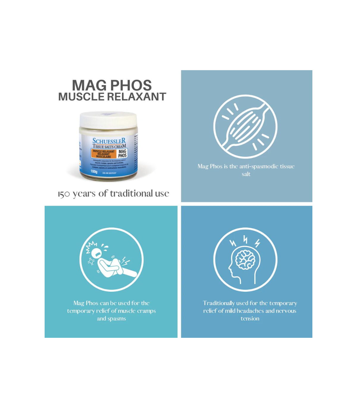 Schuessler Tissue salts Mag Phos Cream 100g | Unbeatable Prices, Daily Deals | VITASHOP