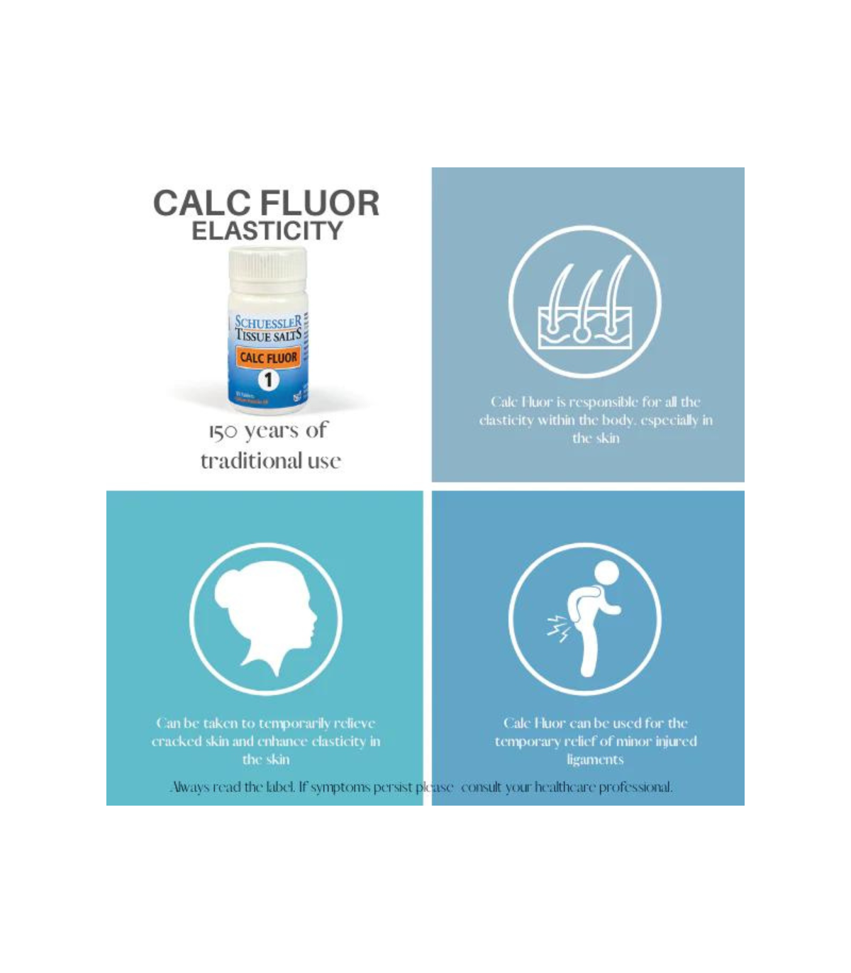Schuessler Tissue salts CALC FLUOR 125 tablets | Unbeatable Prices, Daily Deals | VITASHOP
