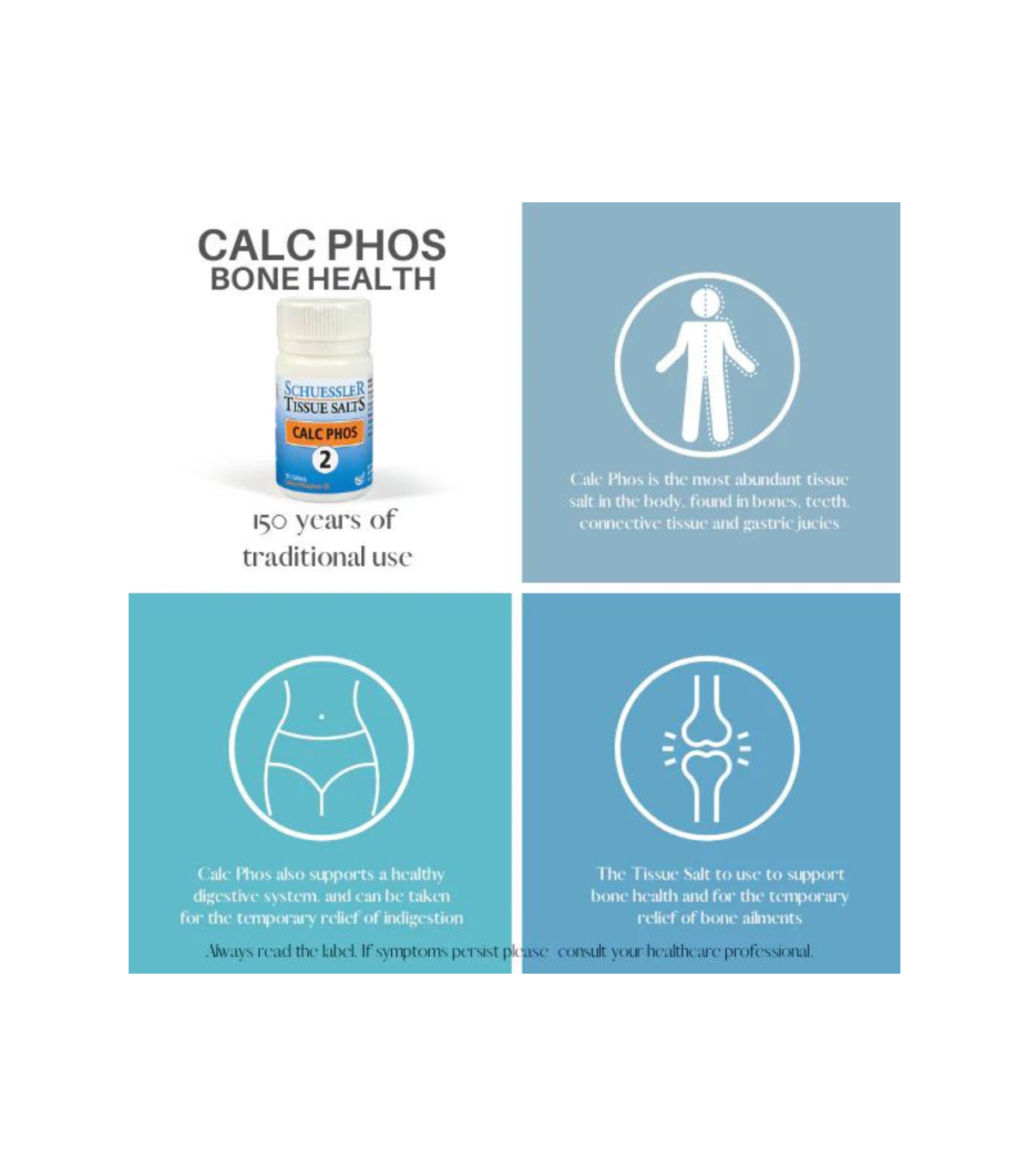 Schuessler Tissue salts CALC PHOS 125 tablets | Unbeatable Prices, Daily Deals | VITASHOP
