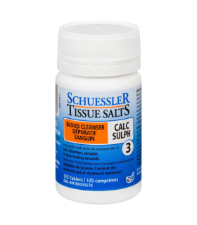 Schuessler Manteaux de tissus CALC SULPH 125 comprimés