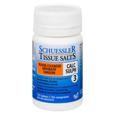 Schuessler Manteaux de tissus CALC SULPH 125 comprimés