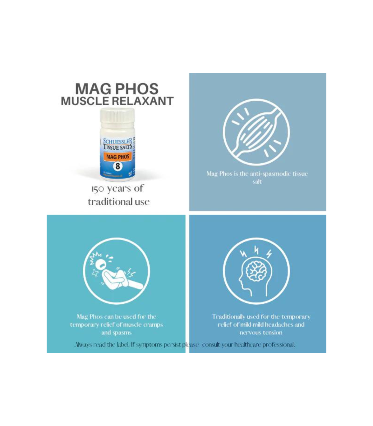 Schuessler Tissue salts MAG PHOS 125 comprimés |Prix imbattables, produits quotidiens |MISUMI
