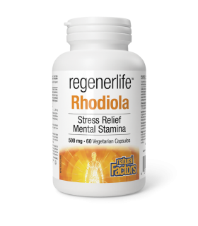 Natural Factors Regenerlife Rhodiola 500 mg 60caps