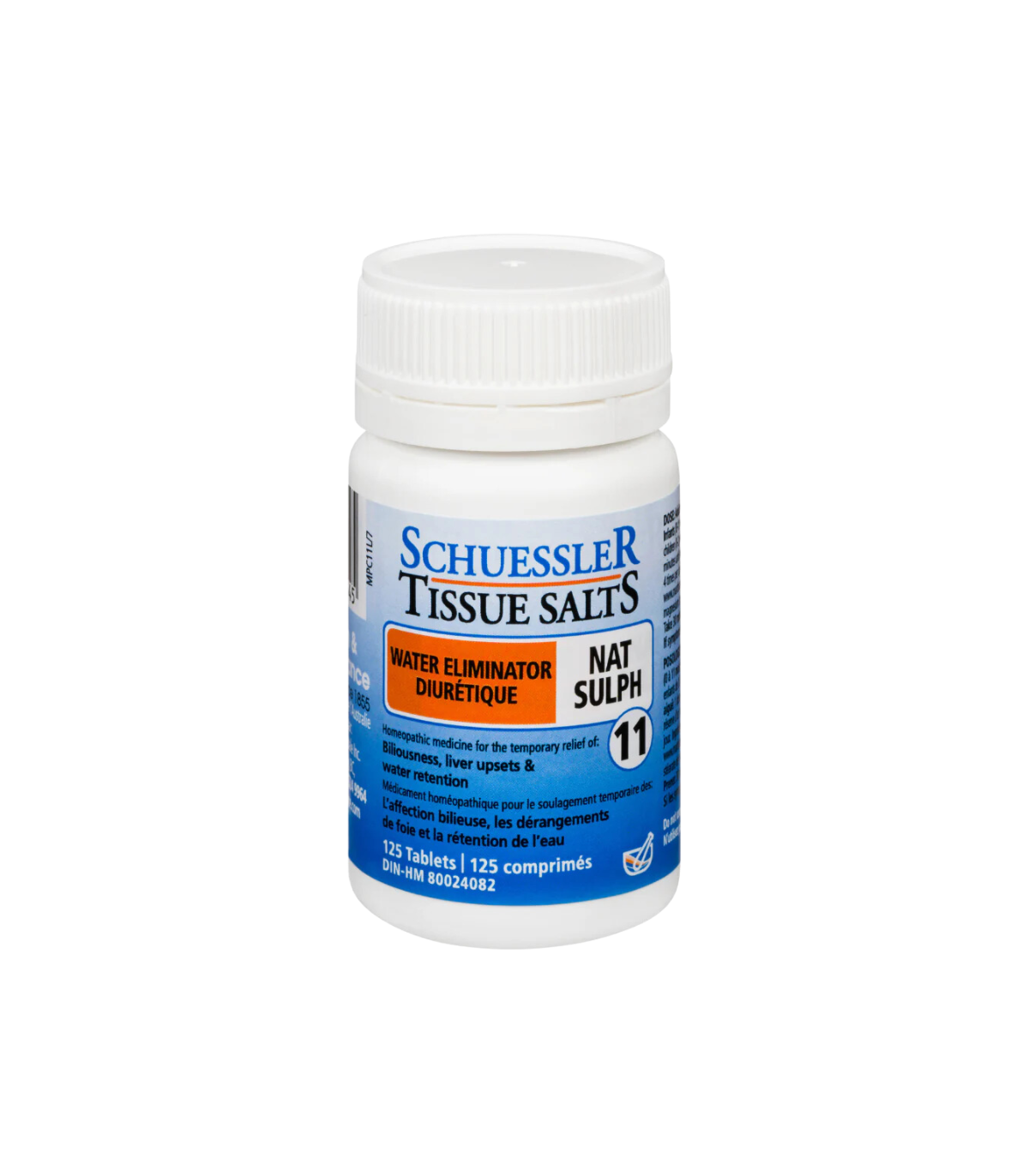 Schuessler Tissue salts NAT SULPH 125 comprimés |MISUMI