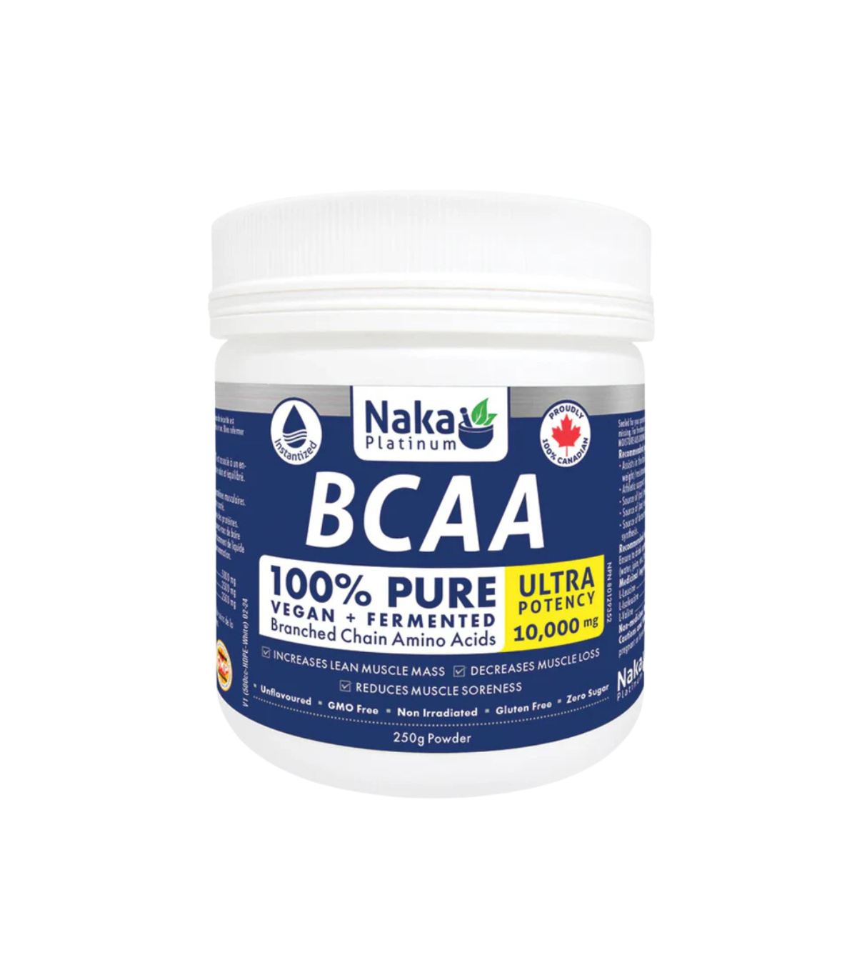 Naka Platinum Ultra BCAA 10 000 mg Poudre 250g |Prix imbattables, Forfaits quotidiens | VITASHOP