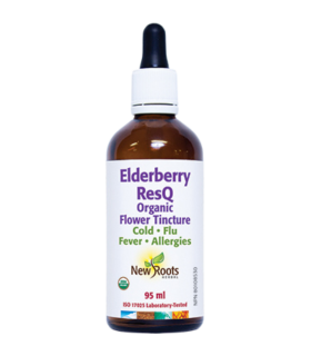 New Roots Elderberry ResQ Organic Flower Tincture 95ml