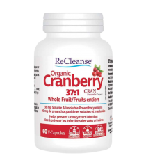 Prairie Naturals Organic Cranberry 37:1 36 mg PACS 60 Vegi Capsules