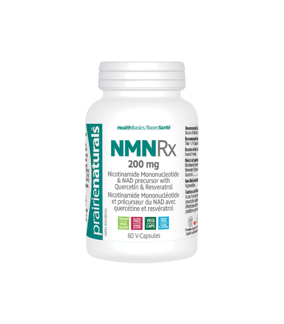 프레리 내추럴스 NMN Rx 200 mg 60 V캡슐