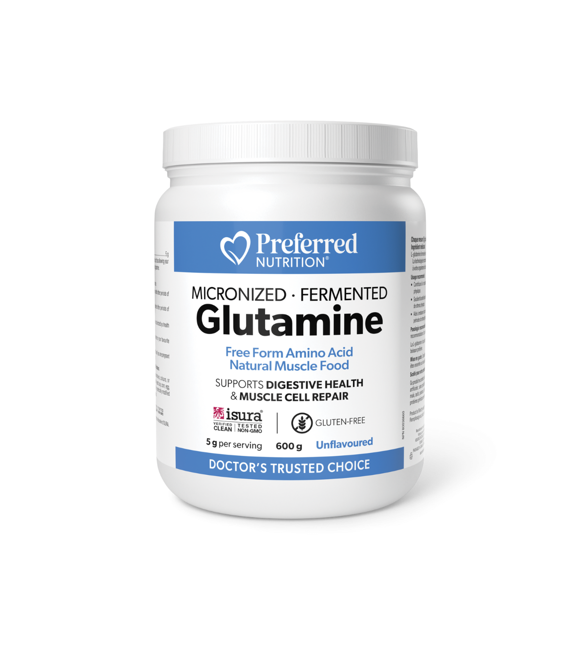 Preferred Nutrition Glutamine fermentée micronisée 600g