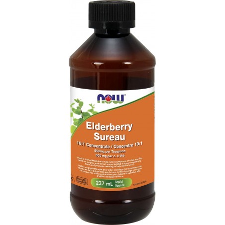 NOW Foods Elderberry 10:1 Concentrate Liquid, 237 mL (EXP DATE : Dec 1 2024) | Unbeatable Prices, Daily Deals | VITASHOP