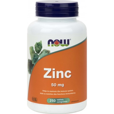NOW Foods Zinc Gluconate 50 mg, 250 Tablets | Unbeatable Prices, Daily Deals | VITASHOP