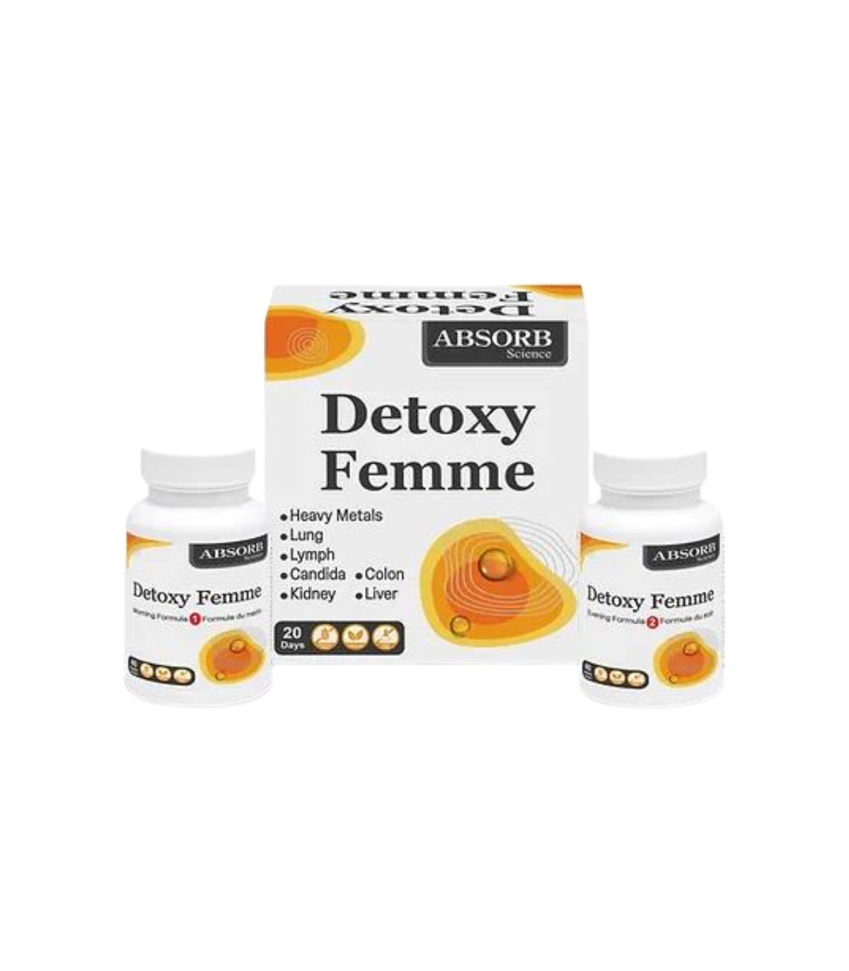 Detoxy Femme Kit 20 Day 40 + 40 Vegi Capsules | Safest & Easiest Shopping Vitamins Online | VITASHOP