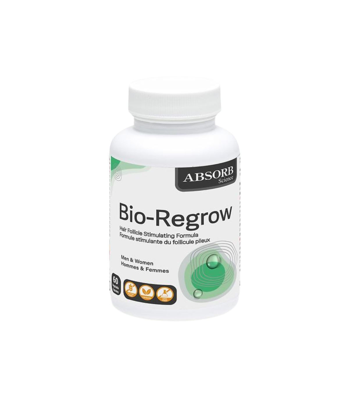 Absorb Science Bio-Regrow 毛囊刺激配方 60 粒素食胶囊 | 每天不同折扣, 全网最低价格 | 种类齐全的保健品店铺 VITASHOP, 只有你想不到, 没有你买不到 !