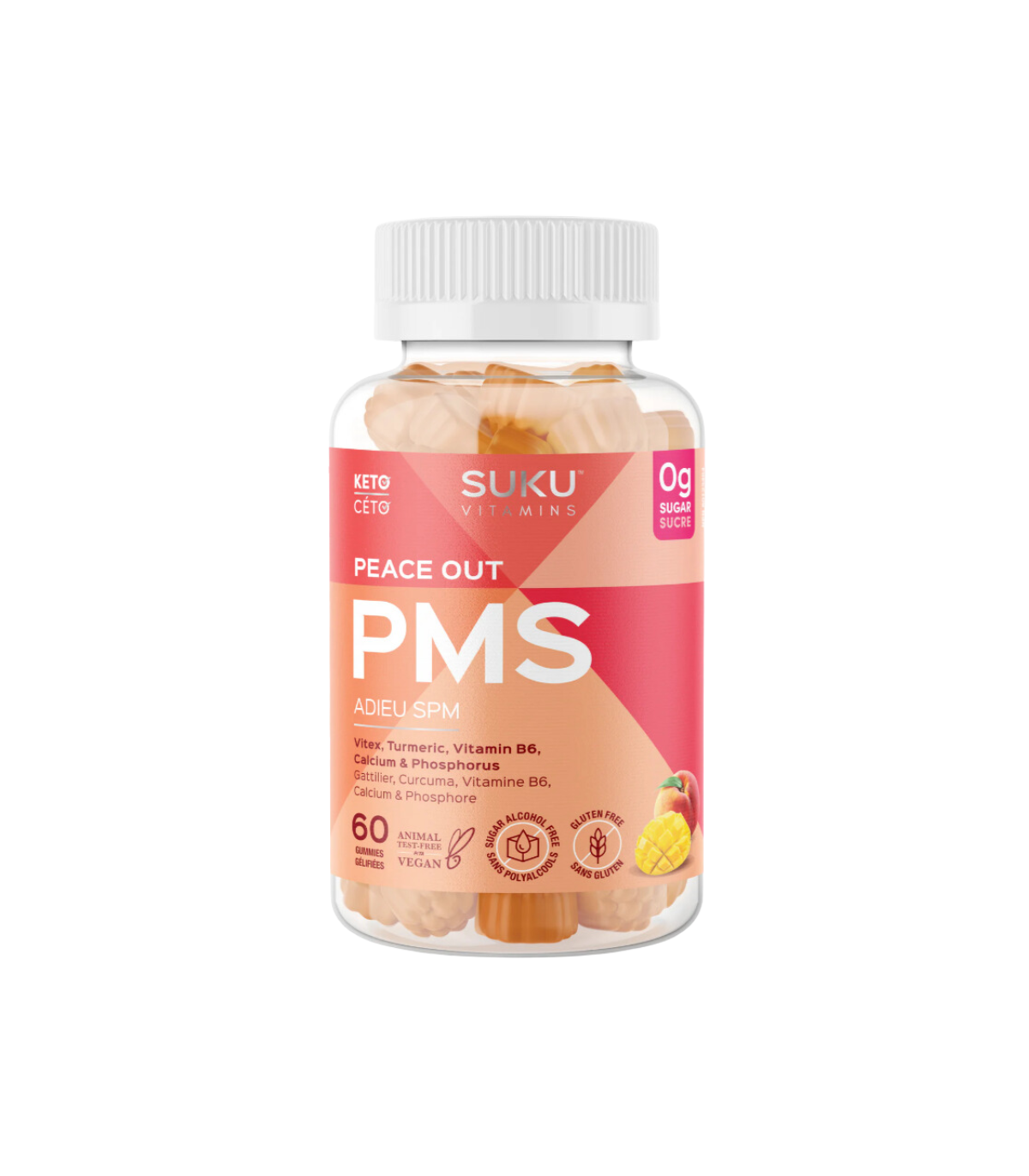 SUKU VITAMINS Peace Out PMS 60 粒软糖