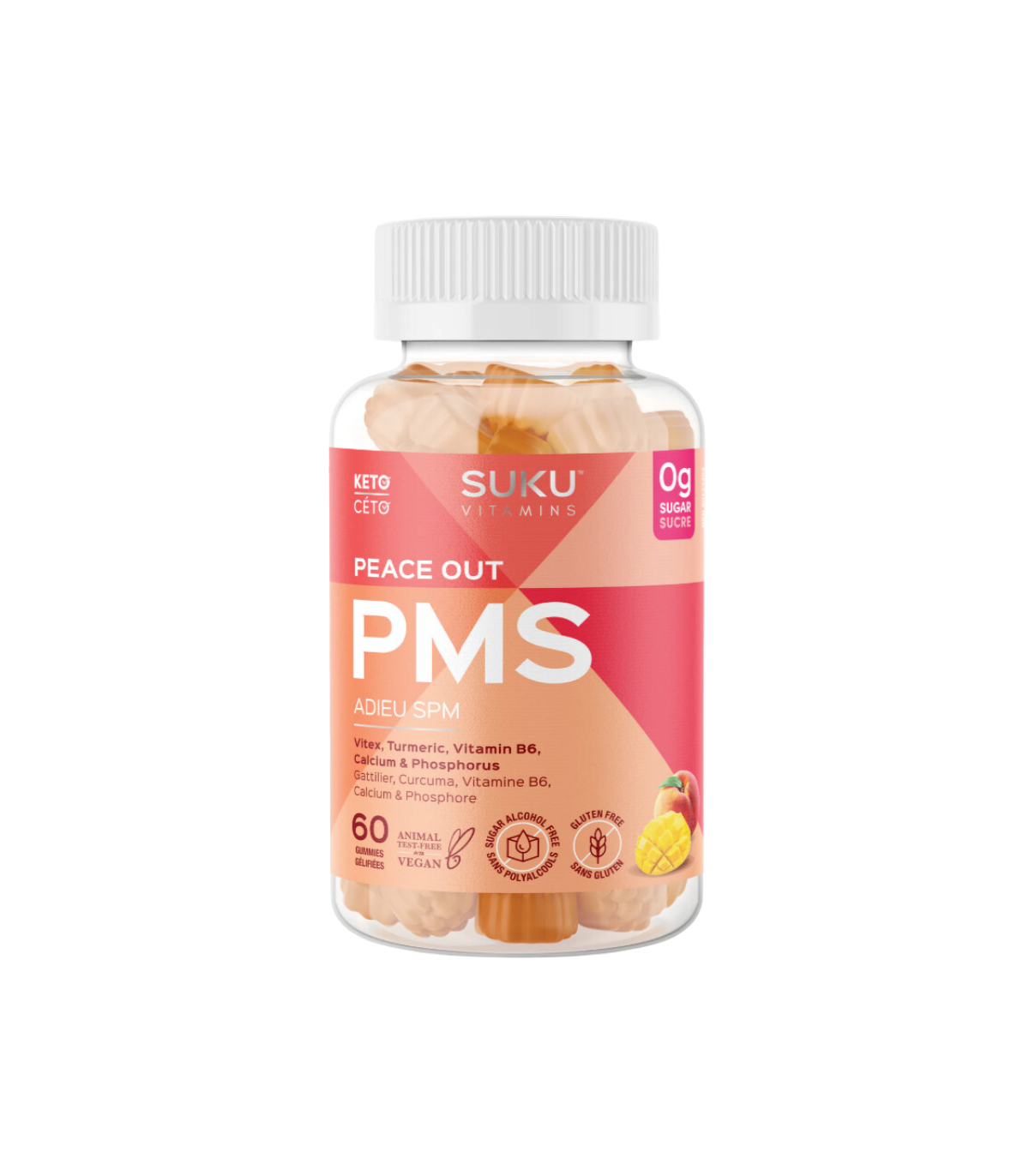 SUKU VITAMINS 피스 아웃 PMS 60구미