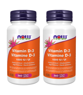 NOW Foods Vitamin D-3 1000 IU 360 Softgels | 每天不同折扣, 全网最低价格 | 种类齐全的保健品店铺 VITASHOP, 只有你想不到, 没有你买不到 !