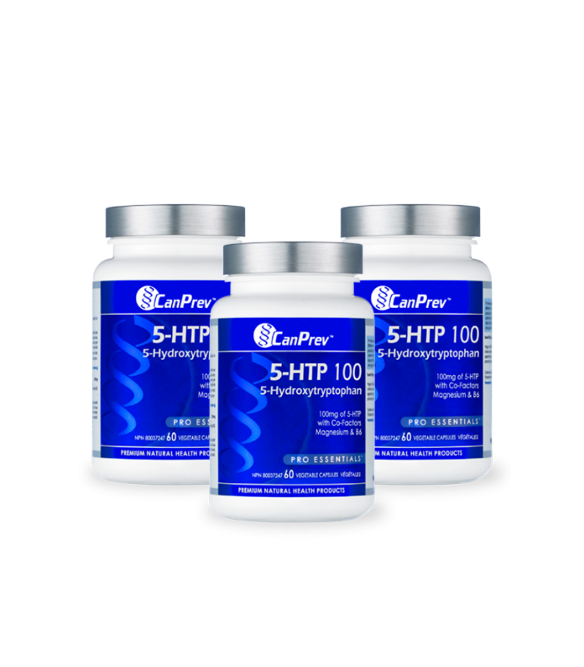 CanPrev 캔프레브 5-HTP 100 B6 마그네슘 60 식물성 캡슐 | 매일 업데이트되는 특가 상품 | VITASHOP