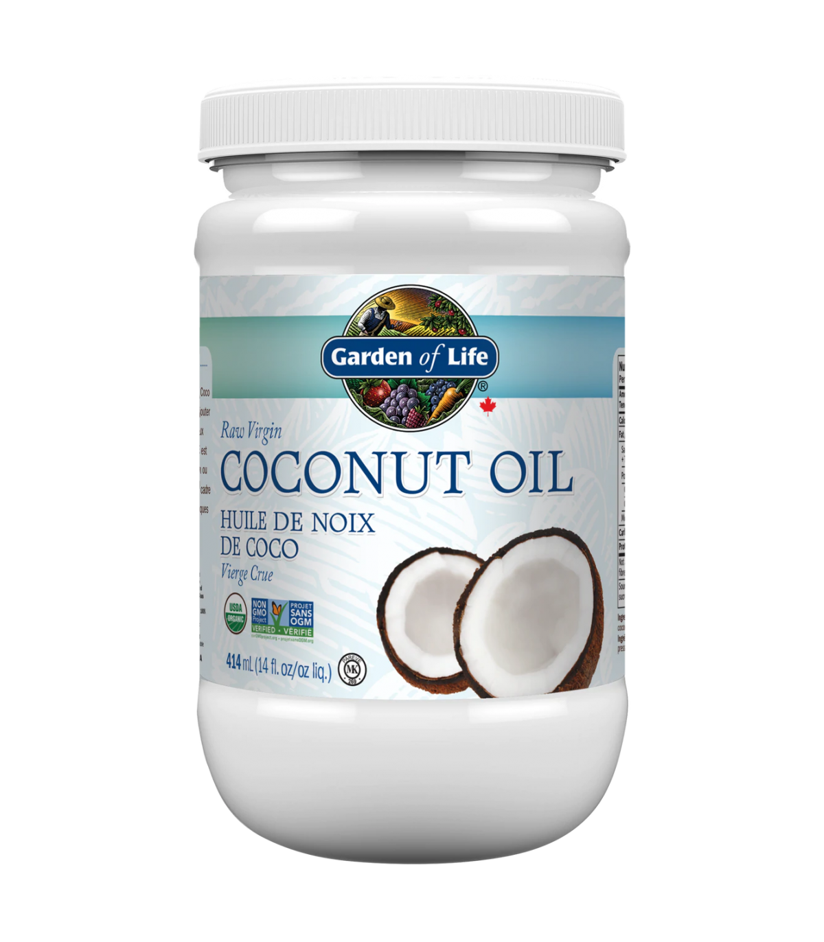 RAW Coconut Oil Virgin Organic 414 ml | Safest & Easiest Shopping Vitamins Online | VITASHOP