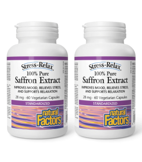 Natural Factors Saffron Extract 100% Pure 28 mg 60vcaps | Tarifs imbattables |MISUMI