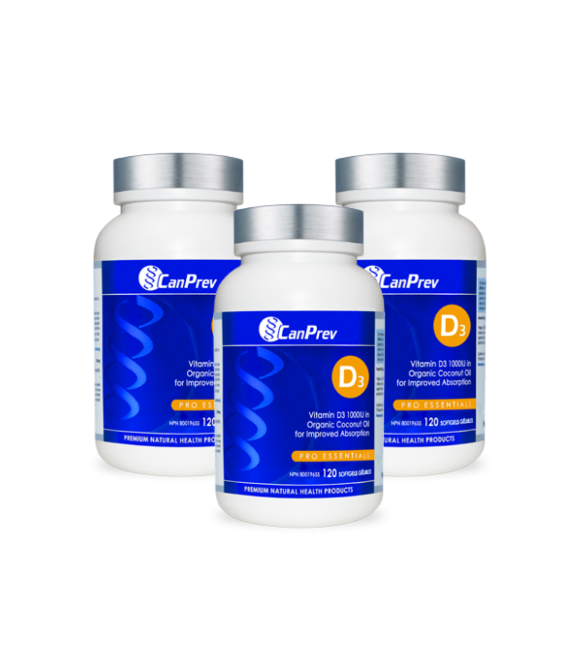 CanPrev D3 - Organic Coconut Oil 120 softgels | Unbeatable Prices, Daily Deals | VITASHOP