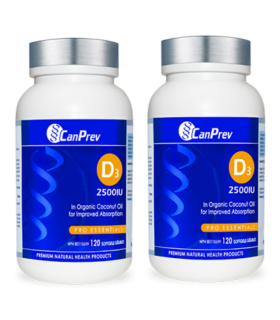 CanPrev D3 2500IU MCT Base 120 softgels | Unbeatable Prices, Daily Deals | VITASHOP